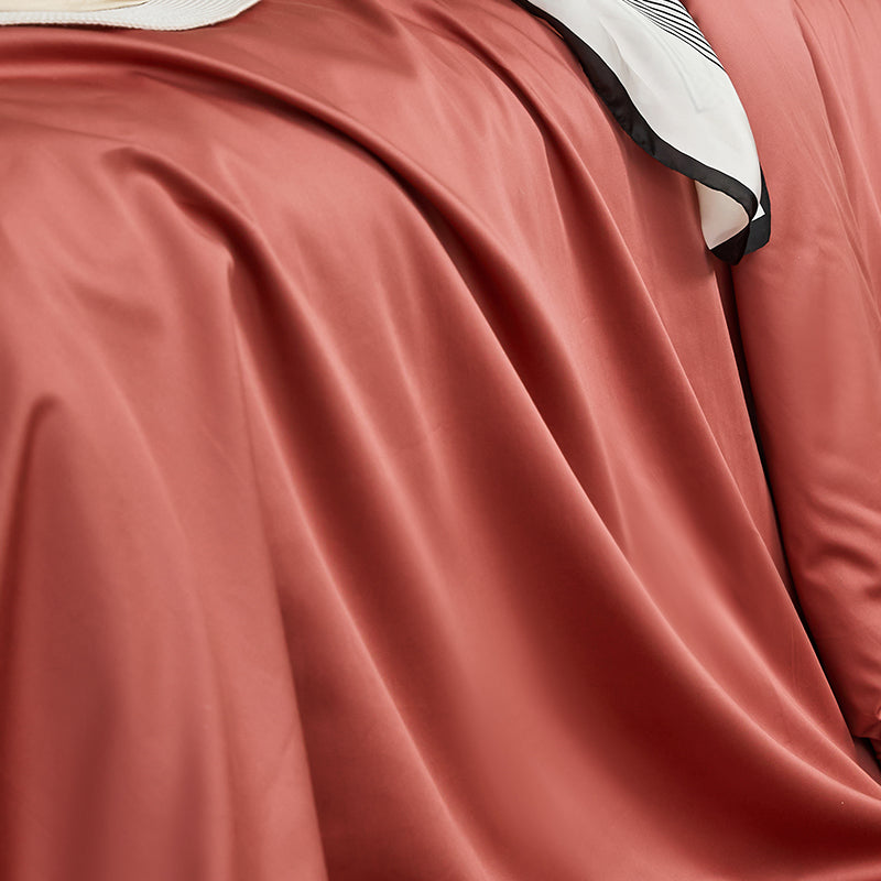 Oxford Egyptian Cotton Duvet Set 1000TC- Rust